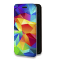Дизайнерский горизонтальный чехол-книжка для Iphone 14 Pro Геометрия радости