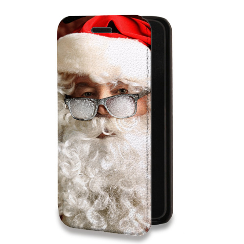 Дизайнерский горизонтальный чехол-книжка для Realme C11 (2021) Дед мороз и Санта