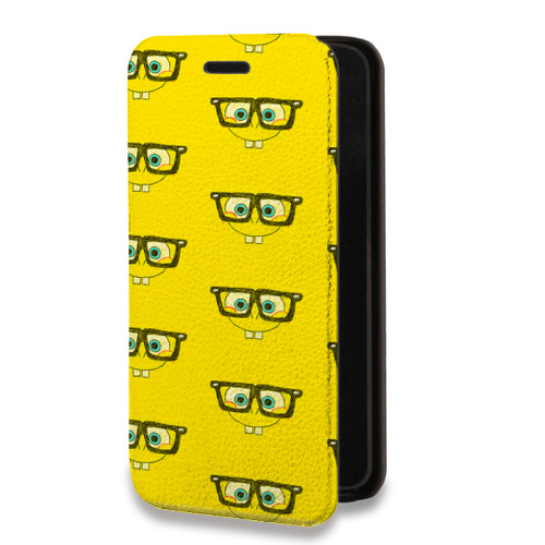 Дизайнерский горизонтальный чехол-книжка для Iphone 12 Pro Max Губка Боб