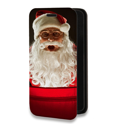 Дизайнерский горизонтальный чехол-книжка для Xiaomi RedMi Pro Дед мороз и Санта