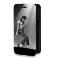Дизайнерский горизонтальный чехол-книжка для ASUS ZenFone 6 ZS630KL Майкл Джексон