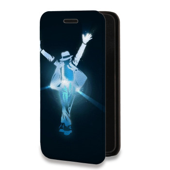 Дизайнерский горизонтальный чехол-книжка для Huawei Honor 7C Pro Майкл Джексон (на заказ)
