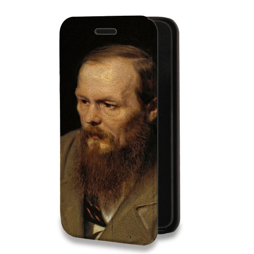 Дизайнерский горизонтальный чехол-книжка для Iphone 7 Plus / 8 Plus Федор Достоевский