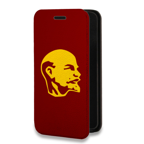 Дизайнерский горизонтальный чехол-книжка для Huawei Honor 10i Владимир Ленин