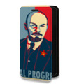 Дизайнерский горизонтальный чехол-книжка для Xiaomi Mi9 Владимир Ленин