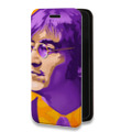 Дизайнерский горизонтальный чехол-книжка для Iphone 12 Pro Max Джон Леннон