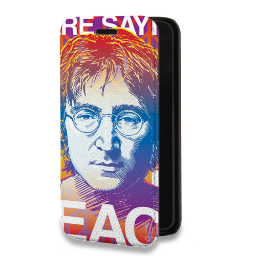 Дизайнерский горизонтальный чехол-книжка для Huawei Honor 50 Джон Леннон