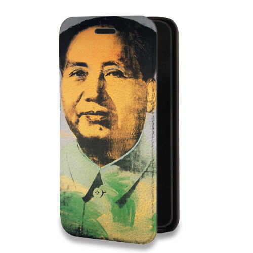 Дизайнерский горизонтальный чехол-книжка для Iphone 12 Pro Max Мао