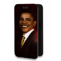 Дизайнерский горизонтальный чехол-книжка для Huawei Honor 50 Барак Обама
