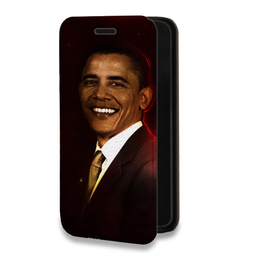 Дизайнерский горизонтальный чехол-книжка для Realme 3 Pro Барак Обама
