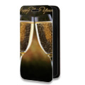Дизайнерский горизонтальный чехол-книжка для Huawei P40 Pro Новогодние бокалы