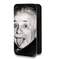 Дизайнерский горизонтальный чехол-книжка для Samsung Galaxy S10 Lite Альберт Эйнштейн