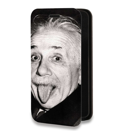 Дизайнерский горизонтальный чехол-книжка для Huawei P Smart (2019) Альберт Эйнштейн