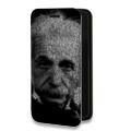 Дизайнерский горизонтальный чехол-книжка для Iphone 7 Plus / 8 Plus Альберт Эйнштейн