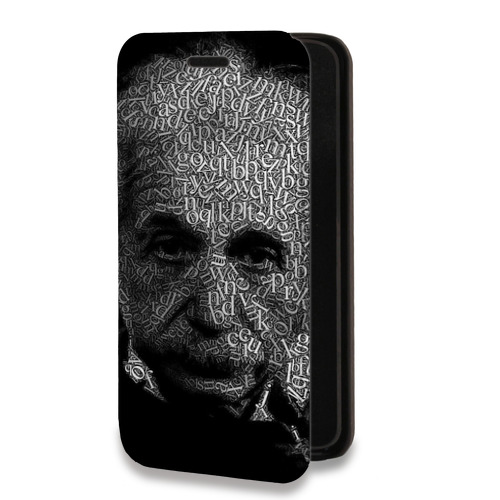 Дизайнерский горизонтальный чехол-книжка для Realme C35 Альберт Эйнштейн