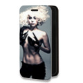 Дизайнерский горизонтальный чехол-книжка для Nokia 2.4 Леди Гага