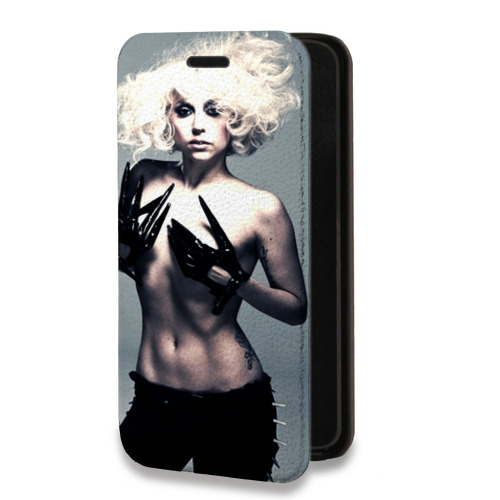 Дизайнерский горизонтальный чехол-книжка для Iphone 11 Pro Леди Гага