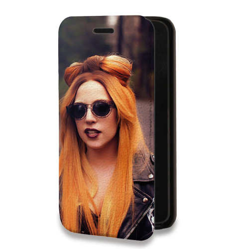 Дизайнерский горизонтальный чехол-книжка для Realme C11 Леди Гага