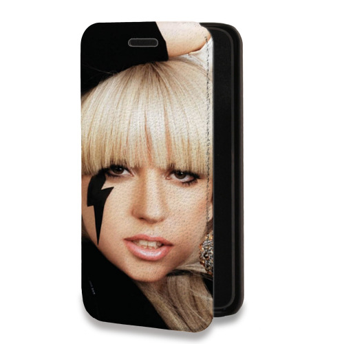 Дизайнерский горизонтальный чехол-книжка для Iphone 12 Pro Леди Гага