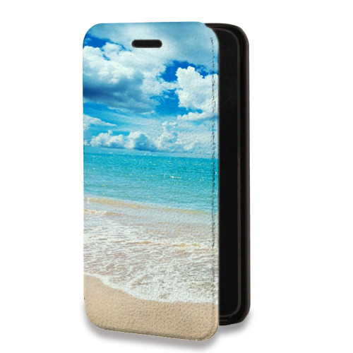 Дизайнерский горизонтальный чехол-книжка для Nokia 5.4 Пляж
