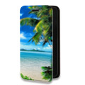 Дизайнерский горизонтальный чехол-книжка для Xiaomi RedMi Note 2 Пляж