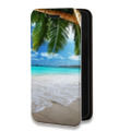Дизайнерский горизонтальный чехол-книжка для Iphone 7 Пляж
