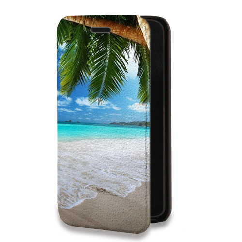 Дизайнерский горизонтальный чехол-книжка для Nokia 7 Пляж
