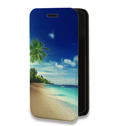 Дизайнерский горизонтальный чехол-книжка для Samsung Galaxy S10 Пляж