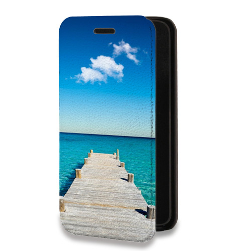 Дизайнерский горизонтальный чехол-книжка для Huawei Honor 30 Пляж