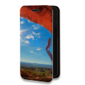 Дизайнерский горизонтальный чехол-книжка для Iphone 14 Pro Max Каньоны
