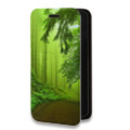 Дизайнерский горизонтальный чехол-книжка для Samsung Galaxy S20 FE Лес