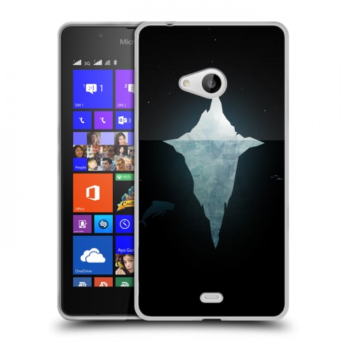 Дизайнерский пластиковый чехол для Microsoft Lumia 540 Льды