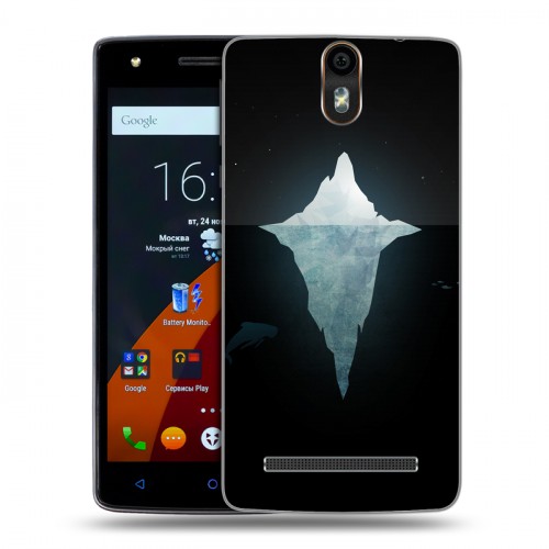 Дизайнерский силиконовый чехол для Wileyfox Storm Льды