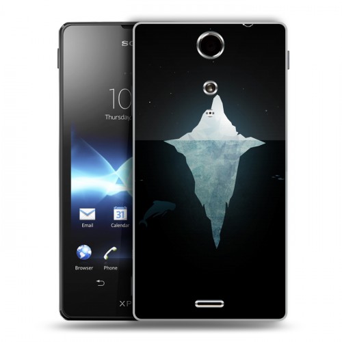 Дизайнерский пластиковый чехол для Sony Xperia TX Льды