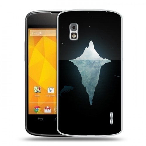 Дизайнерский пластиковый чехол для LG Google Nexus 4 Льды