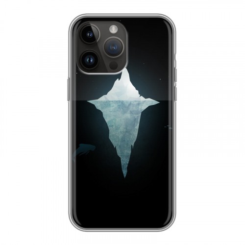 Дизайнерский силиконовый чехол для Iphone 14 Pro Max Льды