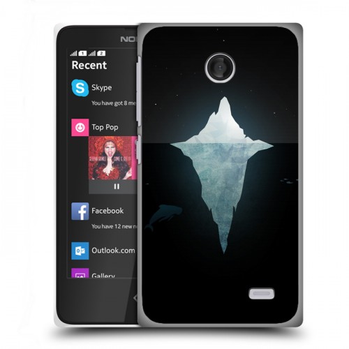 Дизайнерский пластиковый чехол для Nokia X Льды