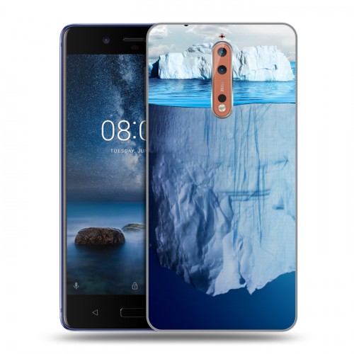 Дизайнерский пластиковый чехол для Nokia 8 Льды