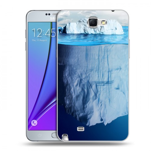 Дизайнерский пластиковый чехол для Samsung Galaxy Note 2 Льды
