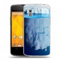 Дизайнерский пластиковый чехол для LG Google Nexus 4 Льды