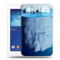 Дизайнерский силиконовый чехол для Samsung Galaxy Tab 3 Lite Льды