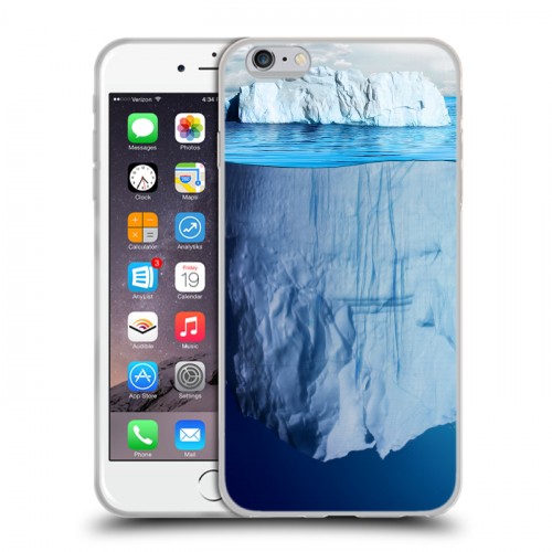 Дизайнерский силиконовый чехол для Iphone 6 Plus/6s Plus Льды