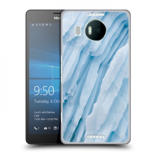 Дизайнерский пластиковый чехол для Microsoft Lumia 950 XL Льды