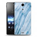 Дизайнерский пластиковый чехол для Sony Xperia TX Льды