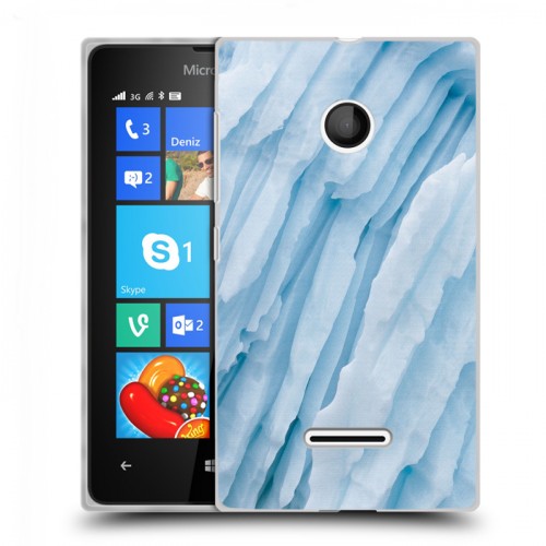 Дизайнерский пластиковый чехол для Microsoft Lumia 435 Льды