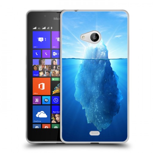 Дизайнерский пластиковый чехол для Microsoft Lumia 540 Льды