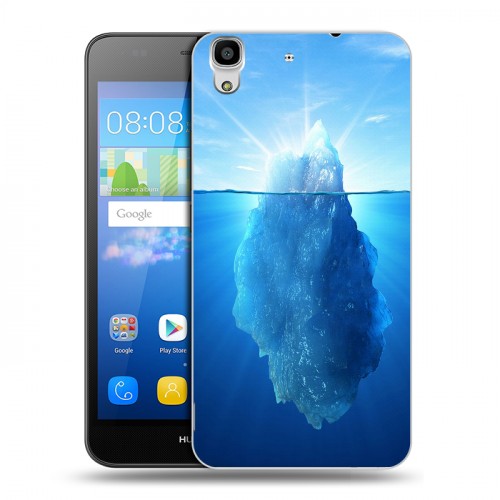 Дизайнерский пластиковый чехол для Huawei Y6 Льды