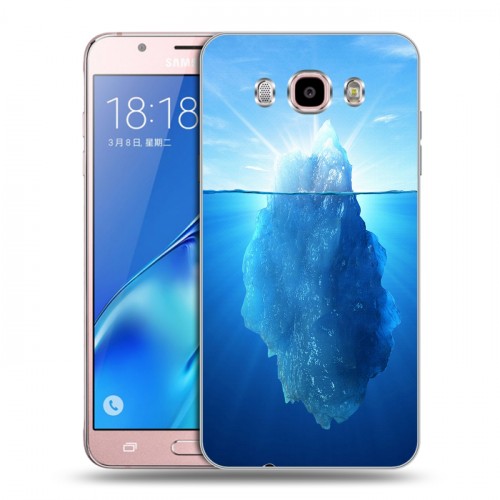 Дизайнерский силиконовый с усиленными углами чехол для Samsung Galaxy J5 (2016) Льды