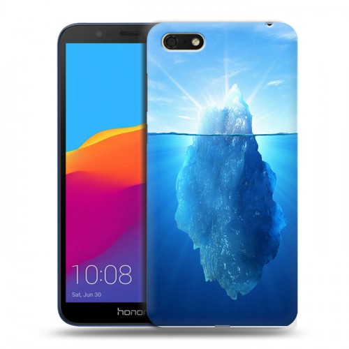 Дизайнерский пластиковый чехол для Huawei Honor 7A Льды