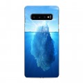 Дизайнерский силиконовый чехол для Samsung Galaxy S10 Льды